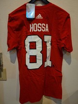 Adidas Nhl T-SHIRT Chicago Blackhawks Marian Hossa Red Size M - £6.64 GBP
