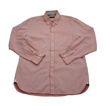 Bobby Jones Shirt Mens L Orange Long Sleeve Button Down Collar Cotton Pocket - £20.48 GBP
