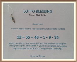  WINNING LOTTO NUMBERS SHAMAN PRIESTESS BLESSING RITUAL BLACK MAGICK  - $59.00