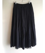New Channa Womens Long Black Full Lined Skirt Boho Gypsy Peasant 100% Co... - £28.70 GBP