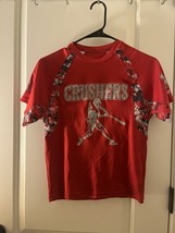 Badger Sport Boys Active Short Sleeve T-Shirt Graphic Size Small Red - $16.49
