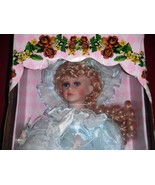 Kingstate The Doll Crafter Collectible Porcelain Doll 18&quot; Birthstone Aqu... - £11.93 GBP