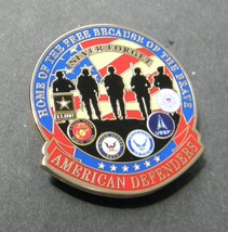 American Defenders Army Navy Usaf Usmc Uscg Honor Lapel Pin Badge 1.1 Inches - £4.60 GBP