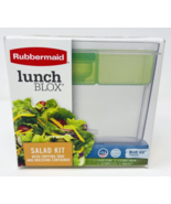 NEW Rubbermaid Lunch Blox Salad Kit w/ Topping Tray Dressing Container Box - $659.46 MXN