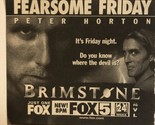 Brimstone Tv Series Print Ad Vintage Peter Horton TPA2 - $5.93