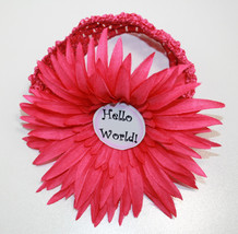Monthly Milestone Marker Headband with Large Flower  (Month Marker) - £19.98 GBP