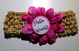 Monthly Milestone Marker 12 Month Headband set w/ Flower for Newborn Bab... - £19.98 GBP