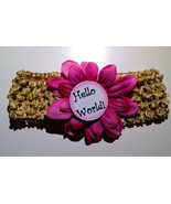 Monthly Milestone Marker 12 Month Headband set w/ Flower for Newborn Bab... - $25.00