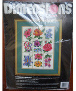 Dimensions Crewel Embroidery Kit Botanical Beauties Pretty Flowers #1446... - $44.05