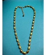 Necklace # 184 Gold Tone Oval Link Metal 16-19 inches long - £3.93 GBP