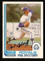 Kansas City Royals Paul Splittorff 1982 O Pee Chee OPC Baseball Card #126  - £0.38 GBP