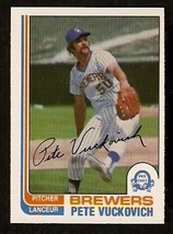 Milwaukee Brewers Pete Vuckovich 1982 O Pee Chee OPC Baseball Card #132 nr mt - £0.39 GBP