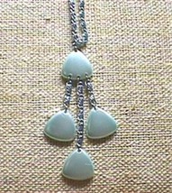 Necklace # 259 Silver Tone Plastic Chain - £4.01 GBP