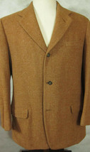 RARE Vintage 1946 Stevens-Shepherd UVA Virginia Heavy Brown Tweed Sport Coat 40R - £269.72 GBP