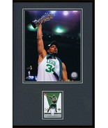 Paul Pierce Framed 11x17 Game Used Jersey &amp; Photo Display UDA Celtics Ch... - £54.36 GBP