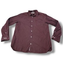 Original Penguin Shirt Size XL Brown Button Down Shirt Long Sleeve Shirt... - $33.46
