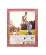24&quot; X 30&quot; Rustic Farmhouse Red Wood Frame - £114.11 GBP