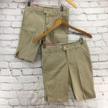 French Toast Shorts Girls Sz 10 Uniform Beige Lot of 2 Pairs New NWT - £13.77 GBP