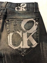 Rock &amp; Republic Men&#39;s Jeans Vaughn Straight Leg Stretch Distressed 29 X 33 - £39.22 GBP