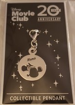 Nemo Disney Movie Club Collectible Pendant 20 Year Anniversary NEW - $2.95