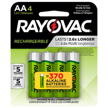 Rechargeable AA Batteries (4 Pack), Nimh Double a Batteries - £19.08 GBP