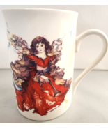 Vintage Mug Potpourri Design Bone China Angels Harp Horns Artist Christi... - $25.64 CAD