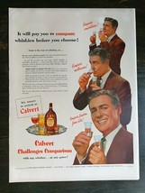 Vintage 1952 Calvert Reserve Whiskey Full Page Original Ad 721 - £5.21 GBP