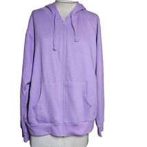 Purple Full Zip Hoodie Size XL - £19.83 GBP