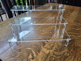 Acrylic Display Risers, 3 Tier Perfume Organizer Stand, Clear Cupcake Stand - €14,65 EUR