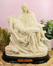 Michelangelo Vatican La Pieta Mother Mary Lamentation Of Christ Jesus Figurine - £34.36 GBP