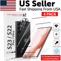 Tempered Glass Screen Protector Lens Hydrogel for Samsung S23 S22 Ultra plus USA - £4.47 GBP+