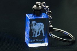St. Bernard, Dog Crystal Keyring, Keychain, High Quality, Exceptional Gift - £17.39 GBP