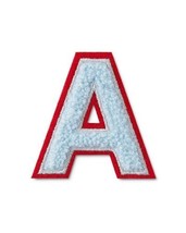Printworks Unisex A Fluffy Letter Patch Stickers, One Size, Red/Blue - £19.57 GBP