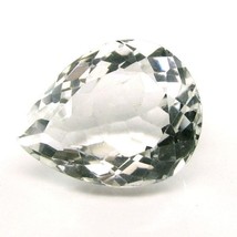 53.3Ct Natural Cristal Blanco Cuarzo Pera Facetado Piedra Preciosa - £19.49 GBP