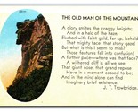Old Man of the Mountain By Trowbridge Franconia Notch NH UNP WB Postcard... - £2.34 GBP