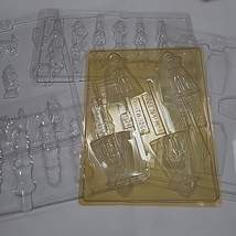 Halloween Chocolate Candy Mold Lot Ghost Casket Dracula Fingers Cat Witch - £7.86 GBP