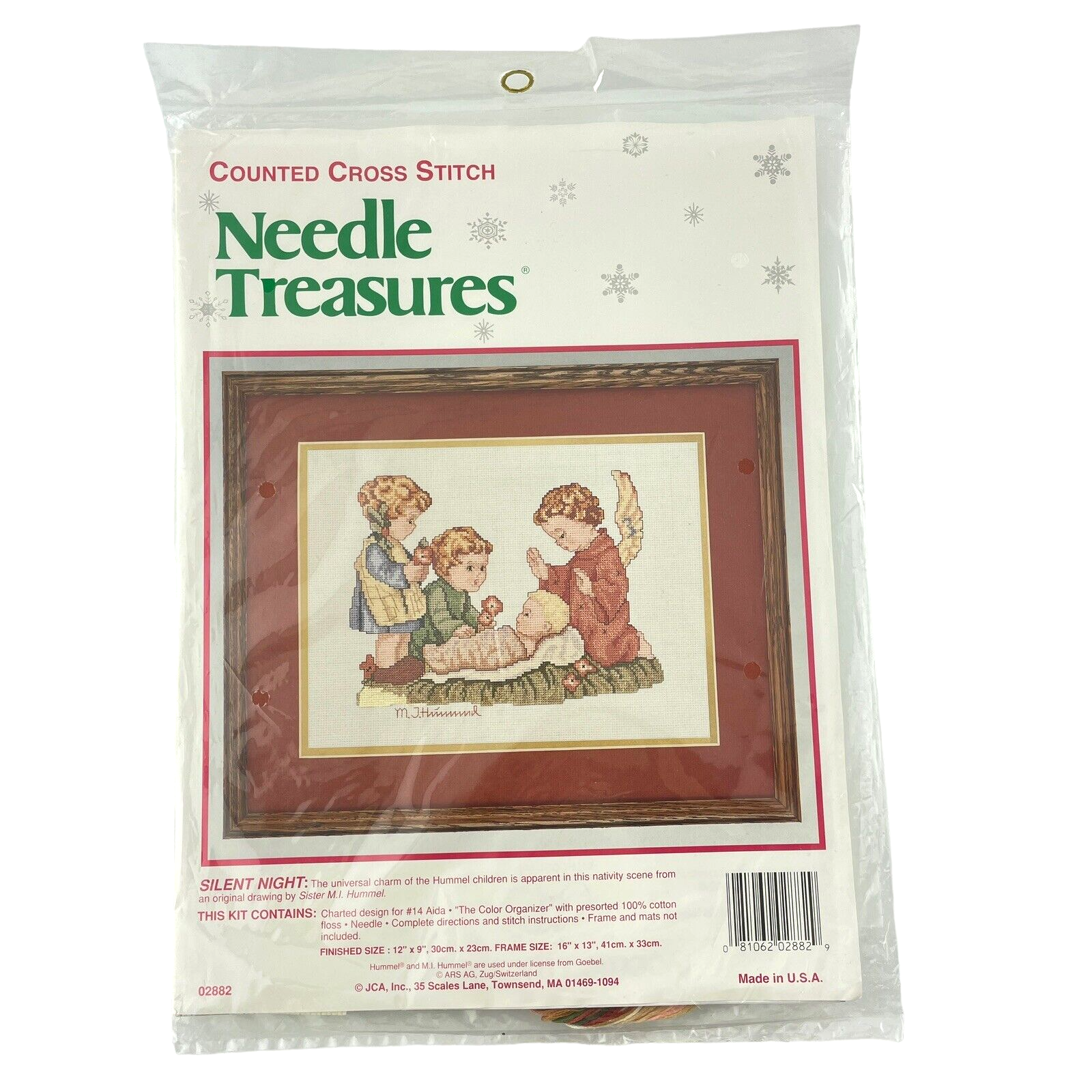 Needle Treasures Counted Cross Stitch Silent Night Nativity Hummel Children - $23.62