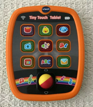 VTech Baby Tiny Touch Tablet Orange - 9 Colored Activity Buttons, Educational - £5.06 GBP