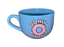 Funny Humor Blue Donut Give Up Coffee Cup Mug image 4