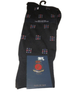 NEW Mens PUNTO Italy Black Checkerboard SOCKS  Egyptian Cotton Blend 10 ... - £18.92 GBP