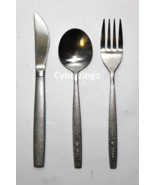 United Airlines Vintage Stainless Steel Cutlery Set Of Knife Fork Spoon - £12.57 GBP