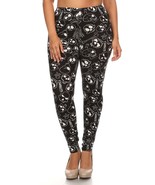 Plus Size Print, Full Length Leggings In A Fitted Style With A Banded Hi... - $9.00