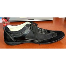 Alfani Rod men&#39;s black suede / mesh casual fashion sneakers shoes sz 9M - £25.57 GBP