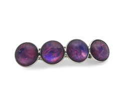 Pink and Purple Marbled Hair Barrette - £10.27 GBP