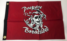 Flappin&#39; Flags Prepare to be Boarded Pirate 12&quot; x 18&quot; Flag Double Sided ... - £11.34 GBP