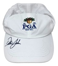 Dustin Johnson Signed 2023 PGA Oak Hill Adjustable Golf Hat JSA - £123.89 GBP