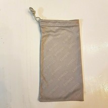 Express Logo Fabric Sun Glasses Carrying Case Gray Microfiber Drawstring Bag - £3.89 GBP