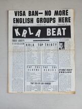 KRLA BEAT NEWSPAPER February 5, 1965 VISA Ban-No More English Groups Here - $20.54