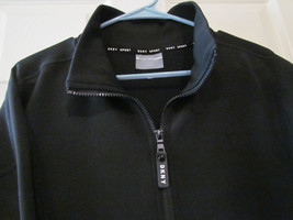 DKNY Sport Men&#39;s Black / Teal &amp; White Pullover Hoodie Jacket Size XL - £18.53 GBP