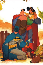 Sean Galloway SIGNED Mini Art Print ~ DC Comics Batman Superman &amp; Lois Lane - £13.53 GBP